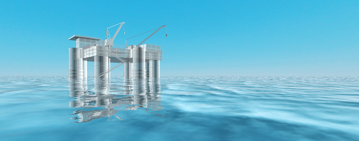 Artist's impression of a large OTEC plant. Image by Lockheed Martin.